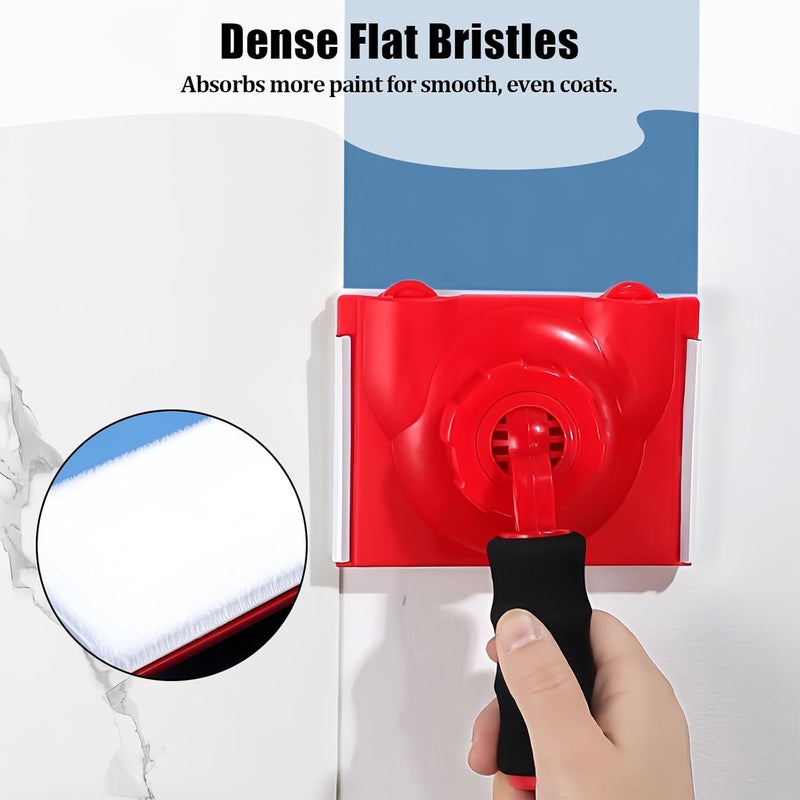 Bolsdoic Paint Edge Trimmer Plus 4 Replace Pads, Paint Pad Applicator, Corner Walls and Ceilings Pad Painter, Edge Painting Tool with Painter's Pad Refills for Baseboards, Windows, Doors - Image 4